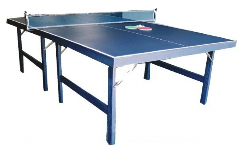 Mesa de Ping Pong Dobrável com Rodinha